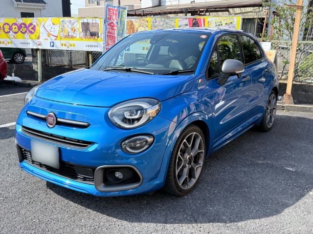 2021 Fiat 500 X Sport Blue Sedan for sale, Japanese used car export | GULJI TRADERS