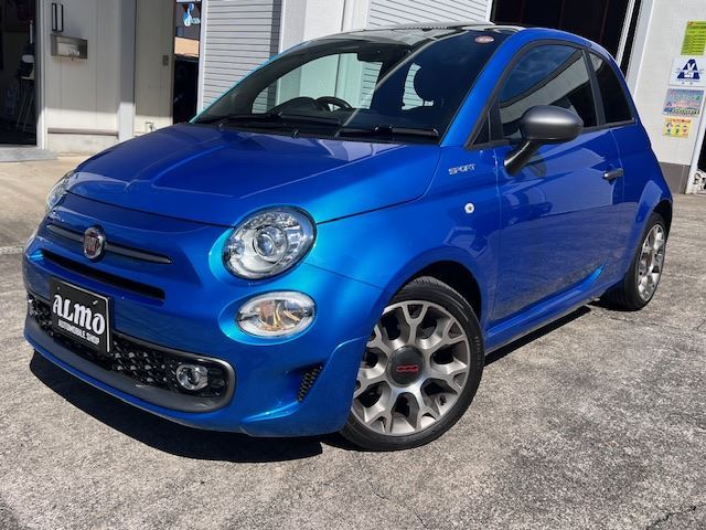 2022 Fiat 500 Sports - photo 1 2022 Fiat 500 Sports Blue Sedan for sale, Japanese used car export - photo 1 of 48 | GULJI TRADERS