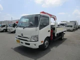 2025 Hino Dutro 4-stage crane, no power gate, 2WD White Truck for sale, Japanese used car export - photo 1 of 25 | GULJI TRADERS