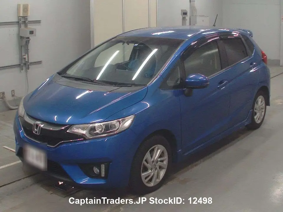 2016 Honda Fit Blue Sedan for sale, Japanese used car export - photo 1 of 3 | GULJI TRADERS