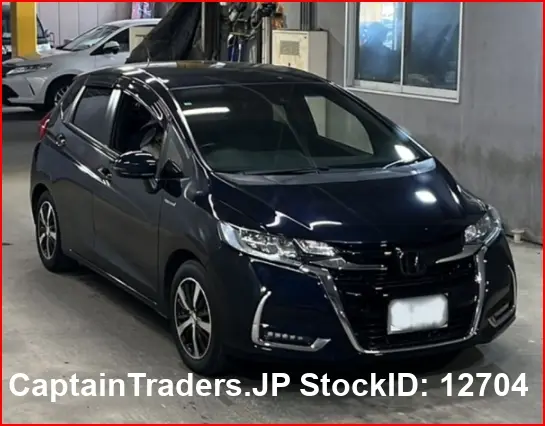 2018 Honda Fit Hibrid Dark Blue Sedan for sale, Japanese used car export | GULJI TRADERS