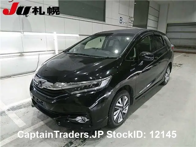 2017 Honda Fit Shuttle Hybrid Black Sedan for sale, Japanese used car export | GULJI TRADERS