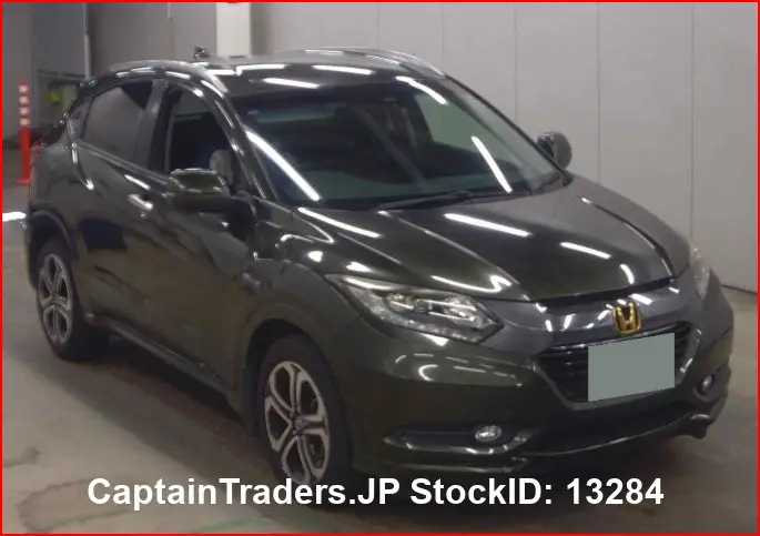 2015 Honda Vezel Hybyrid Green SUV for sale, Japanese used car export - photo 1 of 13 | GULJI TRADERS