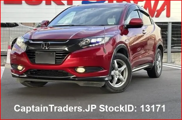 2016 Honda Vezel Hybyrid Red SUV for sale, Japanese used car export - photo 1 of 42 | GULJI TRADERS