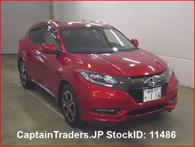 2016 Honda Vezel Hybyrid Red SUV for sale, Japanese used car export | GULJI TRADERS