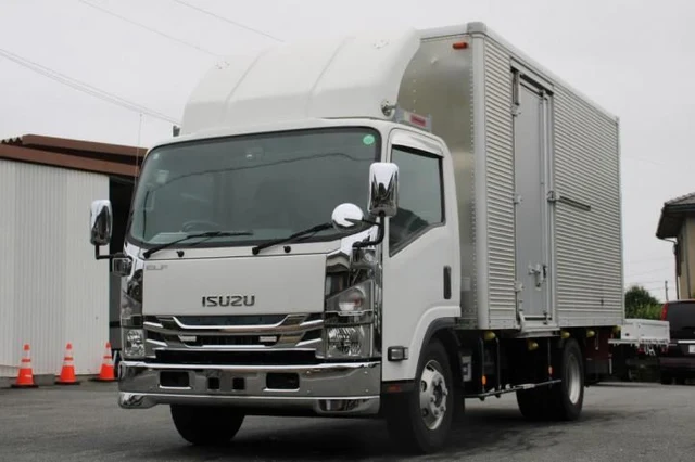 2018 Isuzu ELF VAN 4t Wide Long - photo 1 2018 Isuzu ELF VAN 4t Wide Long Truck for sale, Japanese used car export | GULJI TRADERS