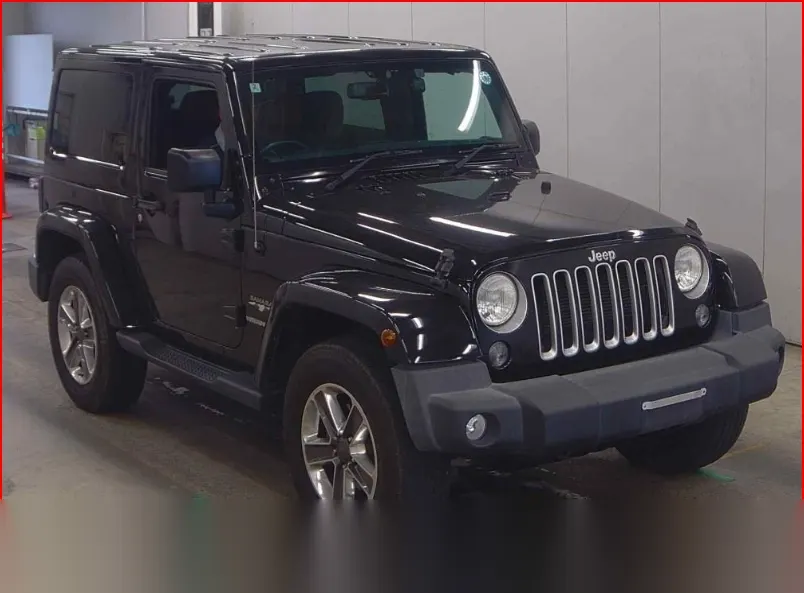 2016 Jeep Jeep Wrangler Sahara Black SUV for sale, Japanese used car export - photo 1 of 15 | GULJI TRADERS