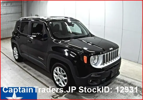 2018 Jeep Renegade Black SUV for sale, Japanese used car export | GULJI TRADERS