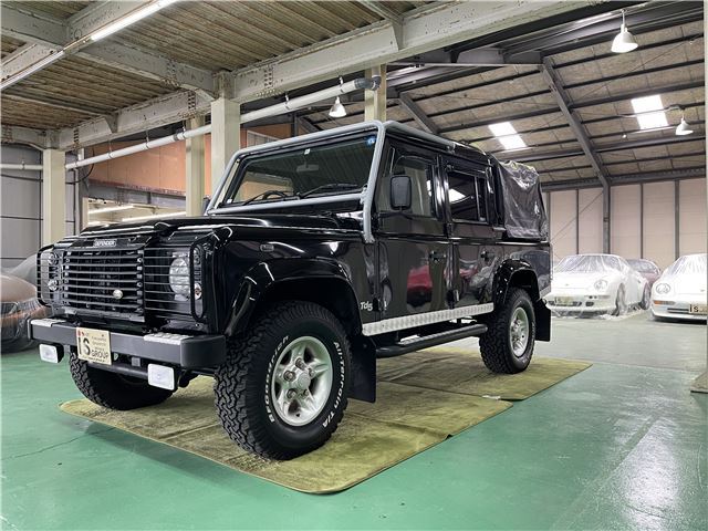 2002 Land Rover Defender Turbo Black Jeep for sale, Japanese used car export - photo 1 of 48 | GULJI TRADERS