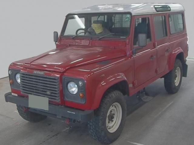 2003 Land Rover Defender - photo 1 2003 Land Rover Defender Red Jeep for sale, Japanese used car export - photo 1 of 6 | GULJI TRADERS