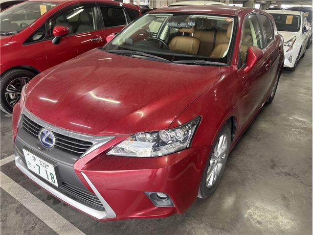 2017 Lexus CT 200h Red Sedan for sale, Japanese used car export - photo 1 of 10 | GULJI TRADERS
