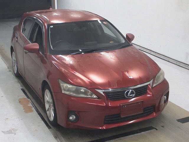 2011 Lexus CT200h Ver.C Red Sedan for sale, Japanese used car export | GULJI TRADERS