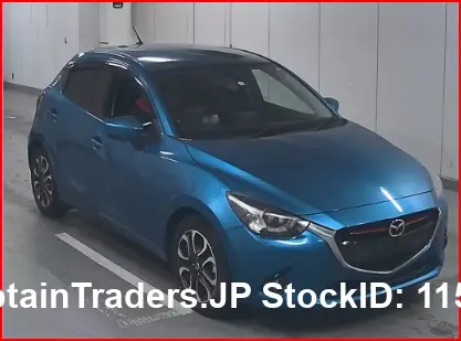 2015 Mazda Demio Blue Sedan for sale, Japanese used car export | GULJI TRADERS