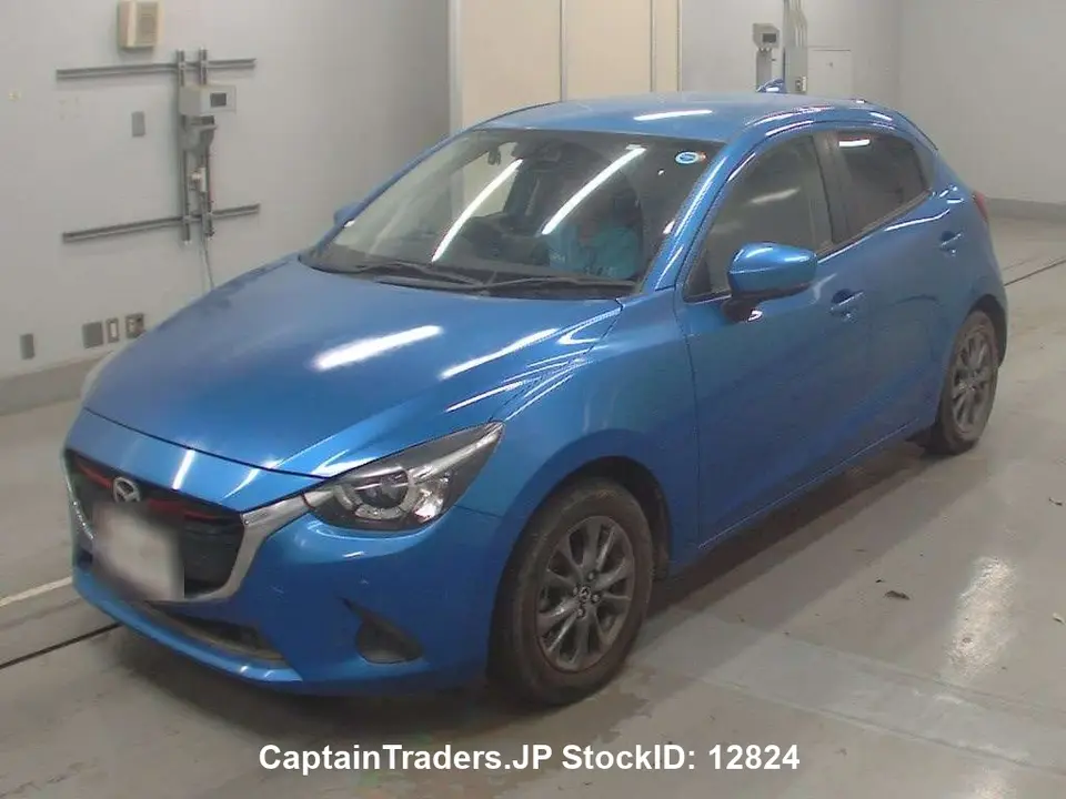 2018 Mazda Demio BLUE Sedan for sale, Japanese used car export - photo 1 of 13 | GULJI TRADERS
