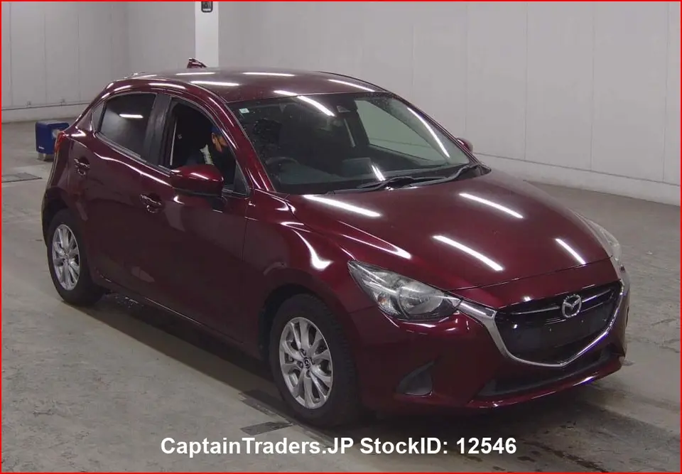 2018 Mazda Demio Wine Sedan for sale, Japanese used car export - photo 1 of 12 | GULJI TRADERS