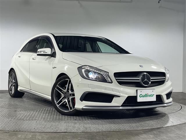 2014 Mercedes-AMG A-Class A45 4MATIC 4WD White Sedan for sale, Japanese used car export - photo 1 of 24 | GULJI TRADERS