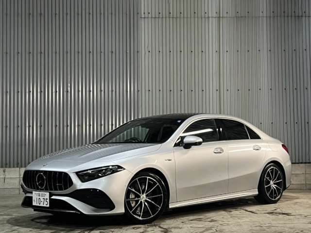 2023 Mercedes-AMG A-Class A35 4MATIC Sedan Advan - photo 1 2023 Mercedes-AMG A-Class A35 4MATIC Sedan Advan Silver Sedan for sale, Japanese used car export - photo 1 of 15 | GULJI TRADERS