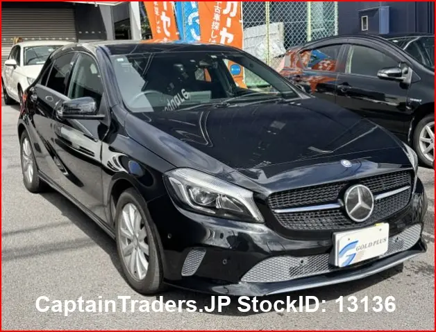 2017 Mercedes Benz A-class Black Sedan for sale, Japanese used car export - photo 1 of 22 | GULJI TRADERS