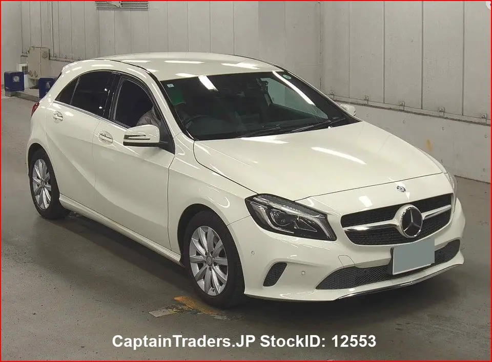 2017 Mercedes Benz A-class White Sedan for sale, Japanese used car export - photo 1 of 24 | GULJI TRADERS
