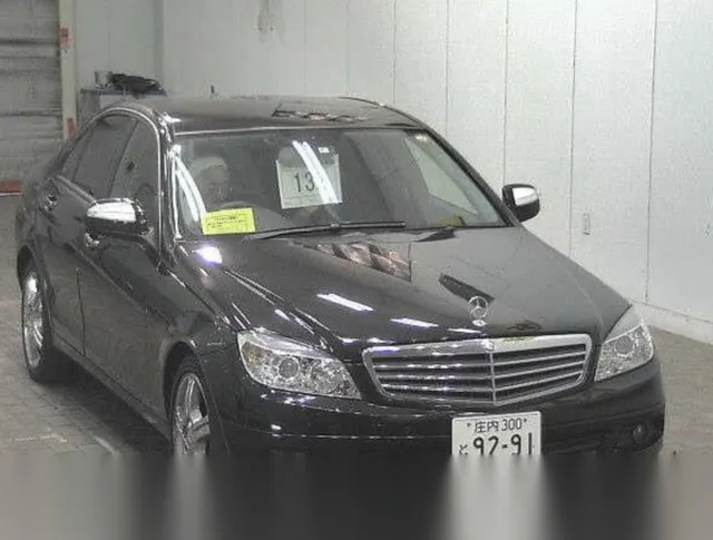 2008 Mercedes Benz C-class Push Start Compressor Black Sedan for sale, Japanese used car export | GULJI TRADERS
