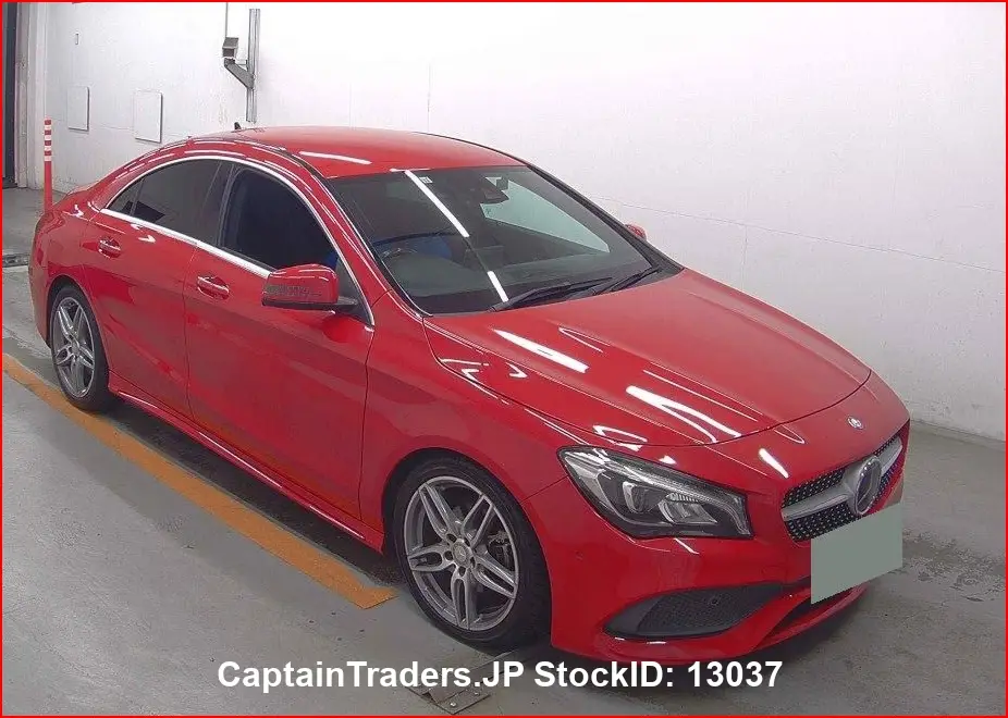 2017 Mercedes Benz Cla-class Red Sedan for sale, Japanese used car export - photo 1 of 7 | GULJI TRADERS