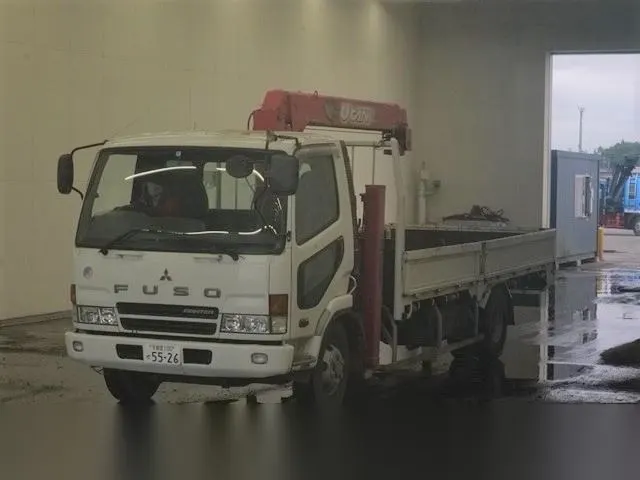 2001 Mitsubishi Fuso Crane Gila White Truck for sale, Japanese used car export - photo 1 of 28 | GULJI TRADERS