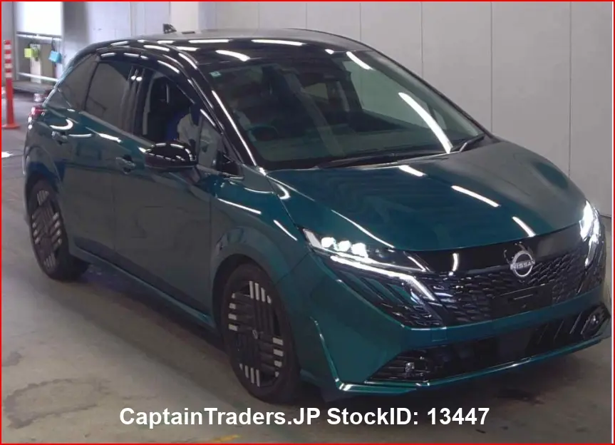 2025 Nissan Aura Green Sedan for sale, Japanese used car export | GULJI TRADERS