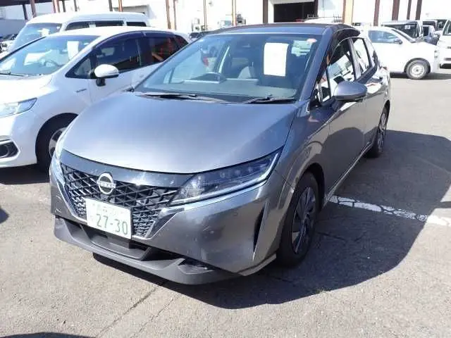 2021 Nissan Note S FOUR 4WD - photo 1 2021 Nissan Note S FOUR 4WD Gray Van for sale, Japanese used car export - photo 1 of 12 | GULJI TRADERS