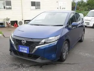 2023 Nissan Note X Blue Van for sale, Japanese used car export - photo 1 of 8 | GULJI TRADERS