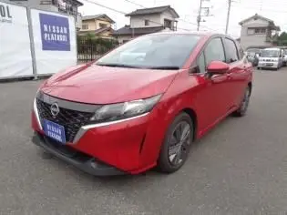2023 Nissan Note X - photo 1 2023 Nissan Note X Red Van for sale, Japanese used car export - photo 1 of 8 | GULJI TRADERS