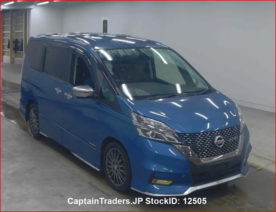 2018 Nissan Serena Blue Van for sale, Japanese used car export - photo 1 of 2 | GULJI TRADERS