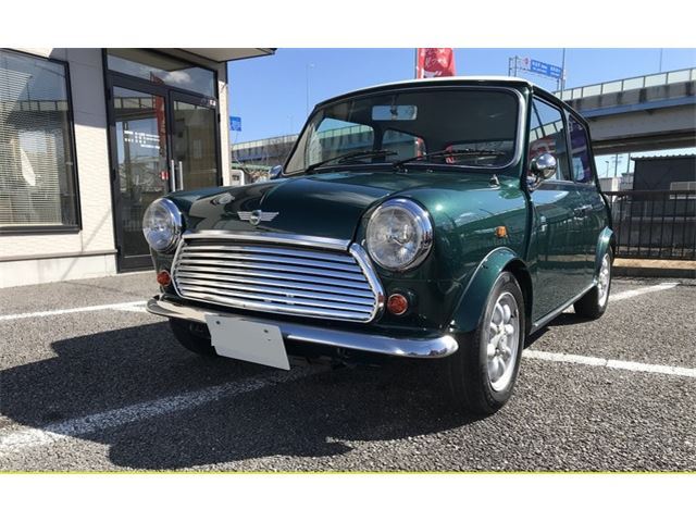 1994 Rover Mini Cooper 1.3i 4-speed MT same color fully painted Green Sedan for sale, Japanese used car export | GULJI TRADERS