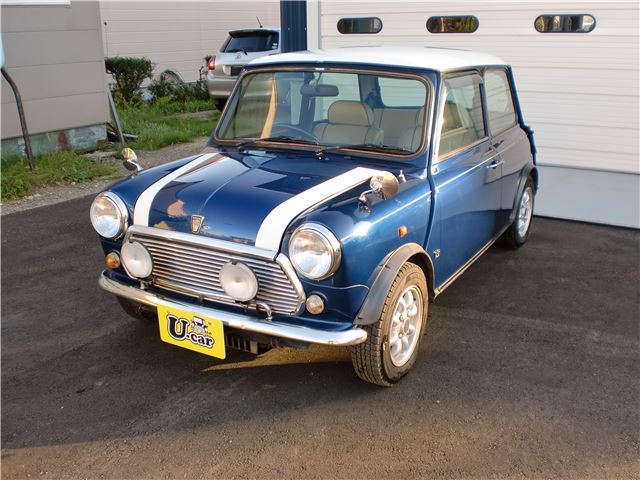 1996 Rover Mini Kensington - photo 1 1996 Rover Mini Kensington Blue Sedan for sale, Japanese used car export - photo 1 of 14 | GULJI TRADERS