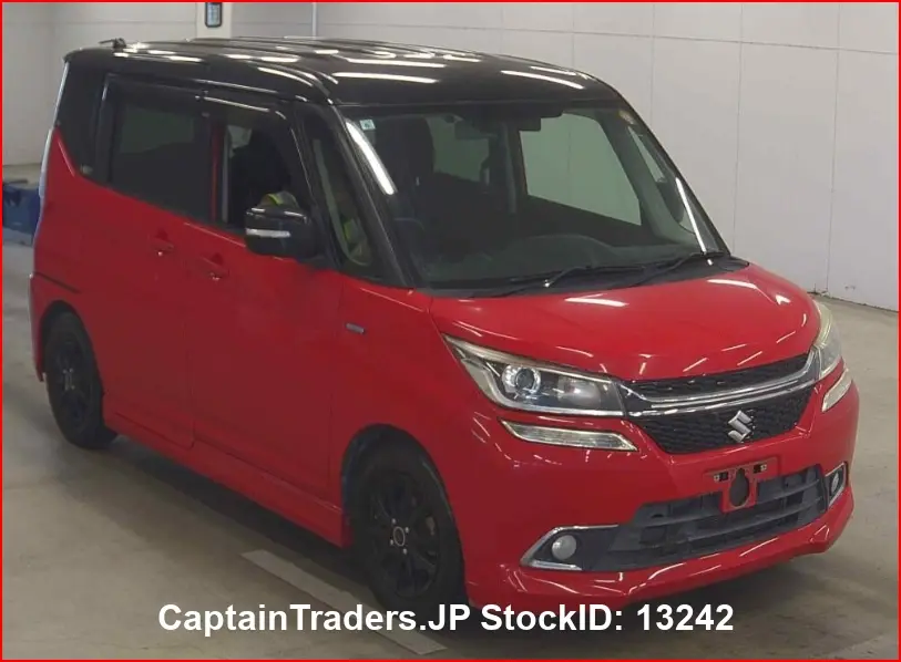 2017 Suzuki Solio Bandit - photo 1 2017 Suzuki Solio Bandit Red Van for sale, Japanese used car export - photo 1 of 30 | GULJI TRADERS