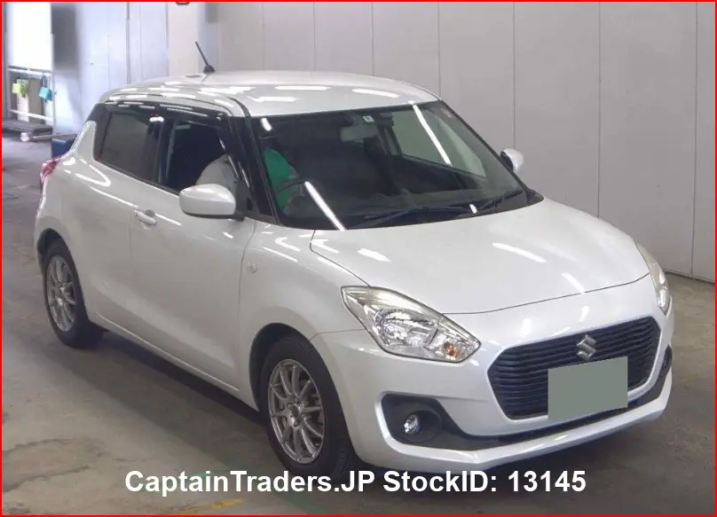 2018 Suzuki Swift White Sedan for sale, Japanese used car export - photo 1 of 7 | GULJI TRADERS