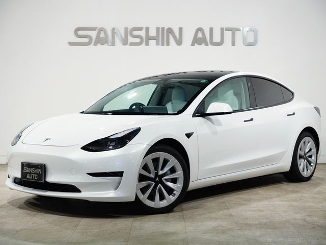 2021 Tesla Model 3 Long range 4WD - photo 1 2021 Tesla Model 3 Long range 4WD White Sedan for sale, Japanese used car export | GULJI TRADERS