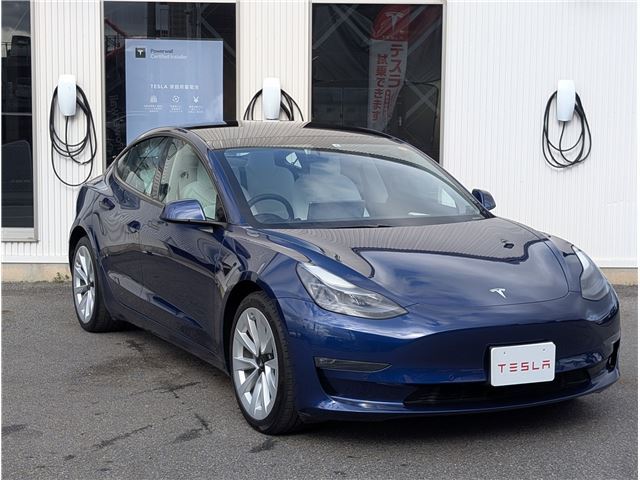 2021 Tesla Model 3 Long Range 4WD Blue Sedan for sale, Japanese used car export - photo 1 of 36 | GULJI TRADERS
