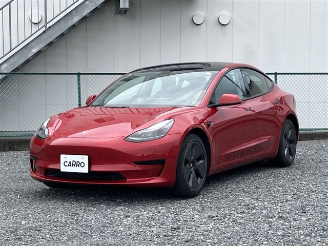 2021 Tesla Model 3 Standard Plus Red Sedan for sale, Japanese used car export | GULJI TRADERS