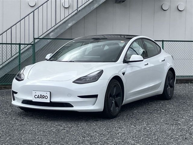 2021 Tesla Model 3 STANDARD RANGE + White Sedan for sale, Japanese used car export | GULJI TRADERS