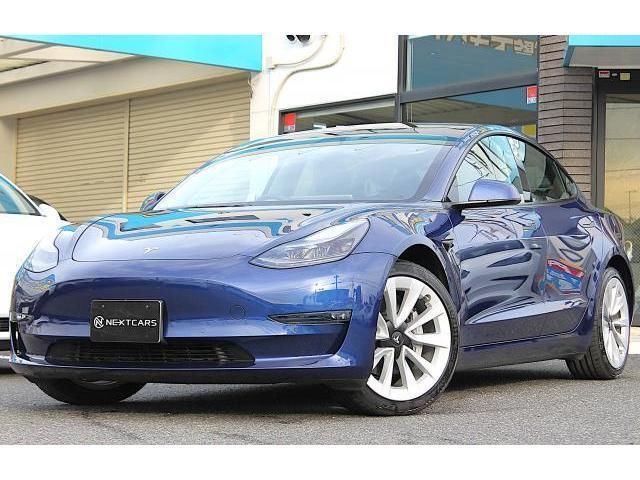 2021 Tesla Model 3 Dual Motor AWD Long Range Blue Sedan for sale, Japanese used car export - photo 1 of 9 | GULJI TRADERS