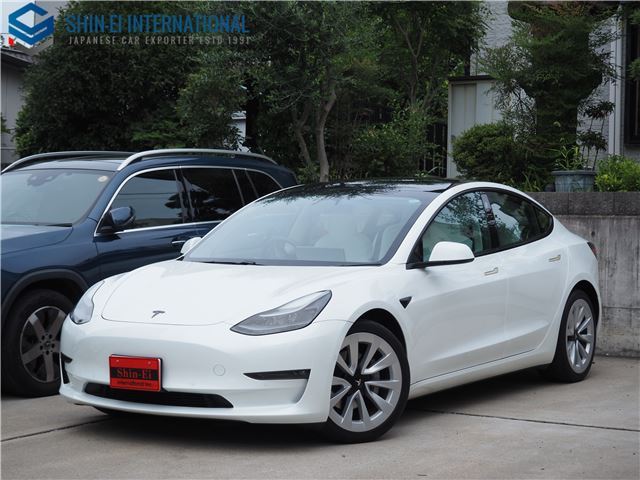2022 Tesla Model 3 Dual-motor AWD Long Range - photo 1 2022 Tesla Model 3 Dual-motor AWD Long Range Pearl Sedan for sale, Japanese used car export | GULJI TRADERS