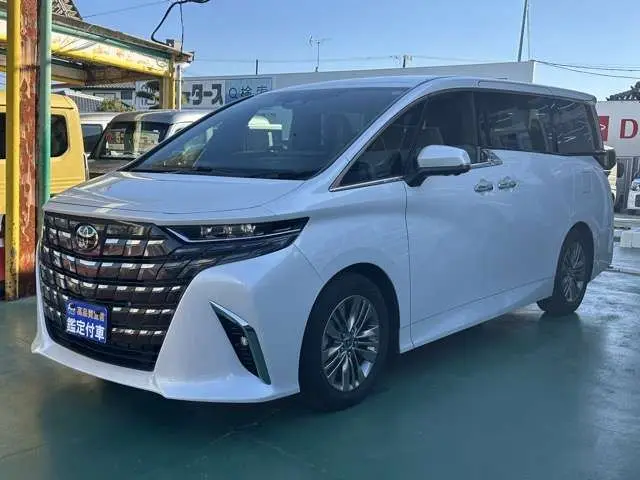 2025 Toyota Alphard Hybrid Hybrid 2.5 Z Navigation Independent moonroof ETC on-board unit Pearl Van for sale, Japanese used car export - photo 1 of 54 | GULJI TRADERS