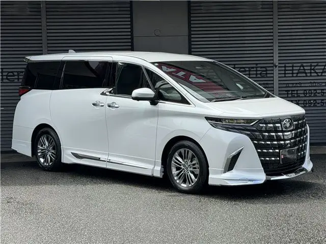 2026 Toyota Alphard Hybrid X, Modellista Aero, Rear Seat Display, D-Mirror, Z Grade Exclusive Alloy Wheels - photo 1 2026 Toyota Alphard Hybrid X, Modellista Aero, Rear Seat Display, D-Mirror, Z Grade Exclusive Alloy Wheels Pearl Van for sale, Japanese used car export - photo 1 of 34 | GULJI TRADERS