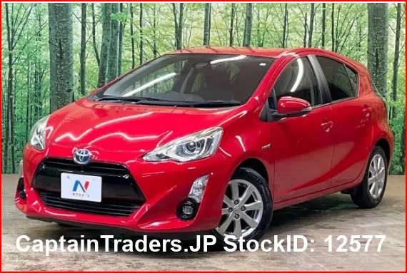 2017 Toyota Aqua Red Sedan for sale, Japanese used car export - photo 1 of 38 | GULJI TRADERS
