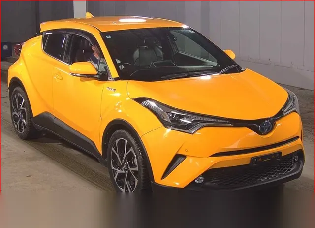 2018 Toyota C-hr Hybrid Push Start G Pakage Yellow SUV for sale, Japanese used car export | GULJI TRADERS
