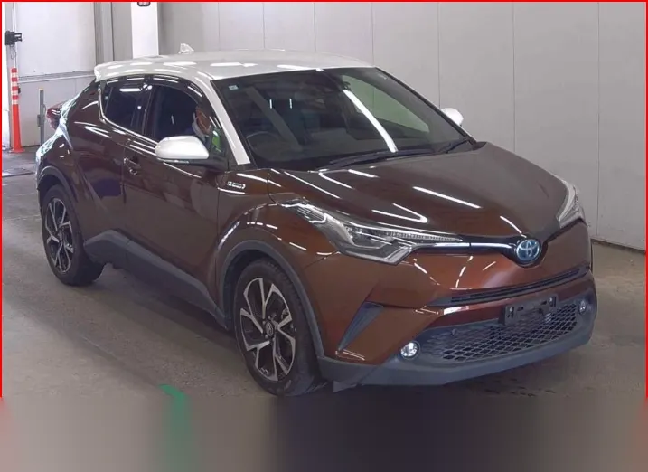 2019 Toyota C-hr Hybrid Push Start G Pakage Brown SUV for sale, Japanese used car export - photo 1 of 13 | GULJI TRADERS