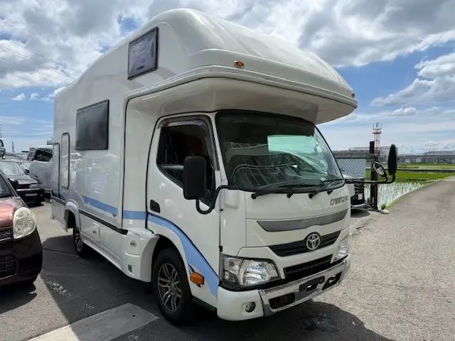 2018 Toyota Camroad Natsu RV Cresson Voyage Camping Vehicle White Truck for sale, Japanese used car export | GULJI TRADERS
