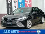 2018 Toyota Camry G Leather Package Black Sedan for sale, Japanese used car export - photo 1 of 11 | GULJI TRADERS
