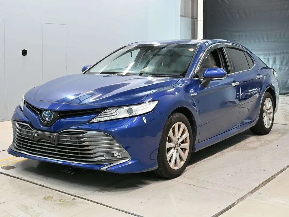 2018 Toyota Camry G Blue Sedan for sale, Japanese used car export - photo 1 of 12 | GULJI TRADERS