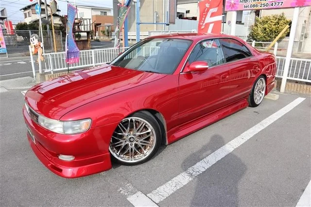 1993 Toyota Chaser Tourer V Red Sedan for sale, Japanese used car export | GULJI TRADERS